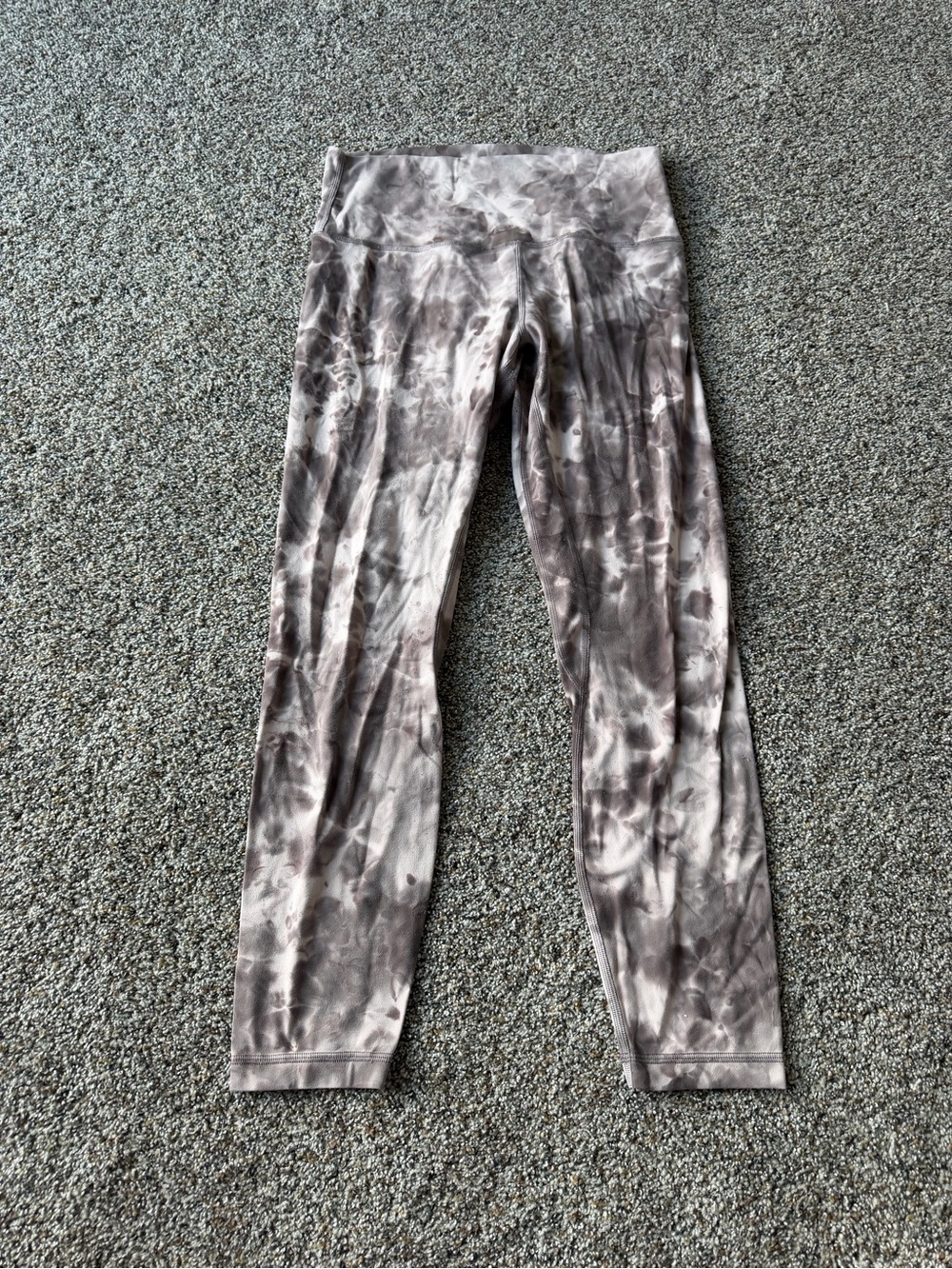 Lululemon Align High Rise Pant 28" Size 10 Diamond Dye Gray Leggings LW5ELPS